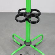 Porte-manteau italien en métal laqué des années 1970 avec porte-parapluie