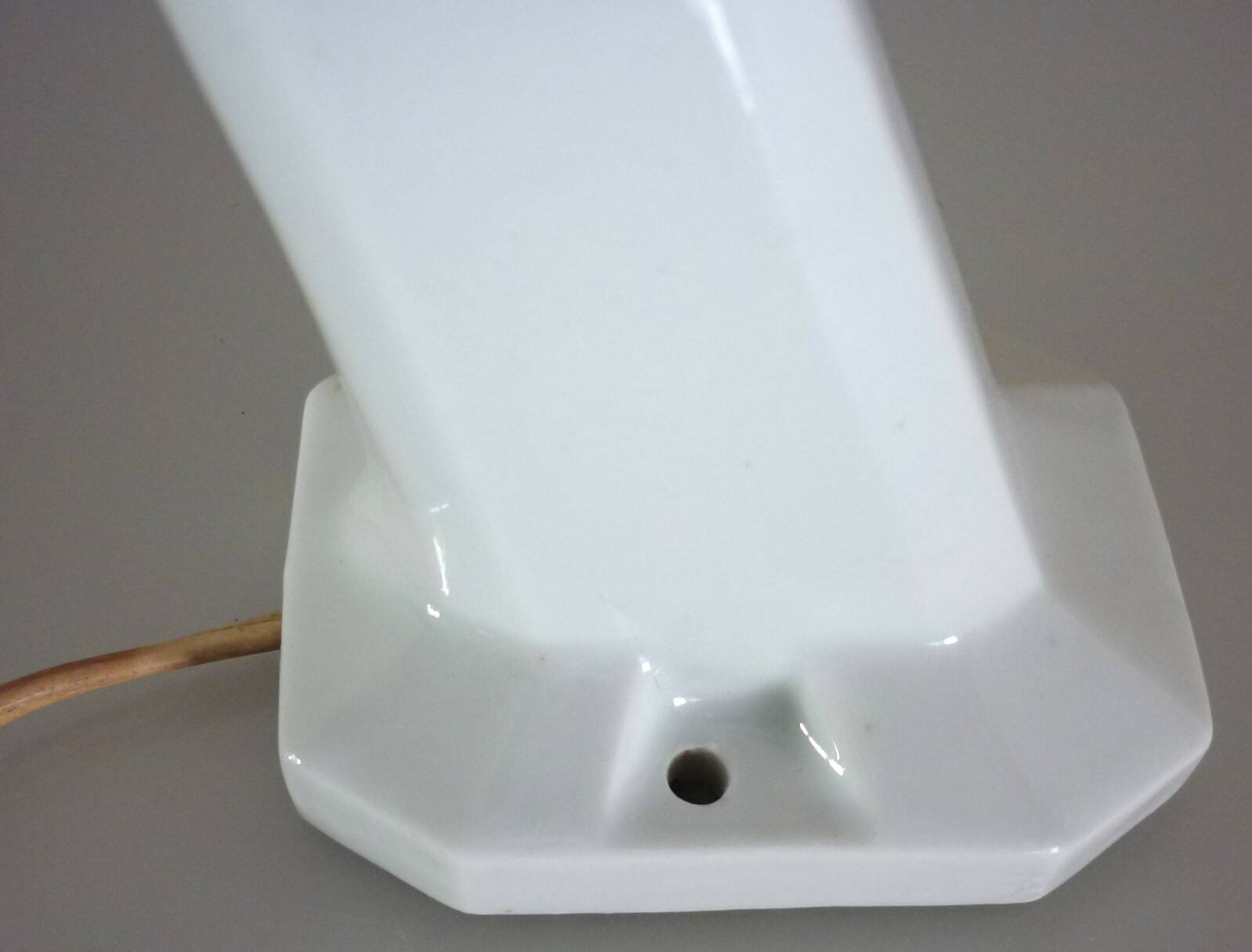 Antique wall light, porcelain and opaline glass, Art Deco period