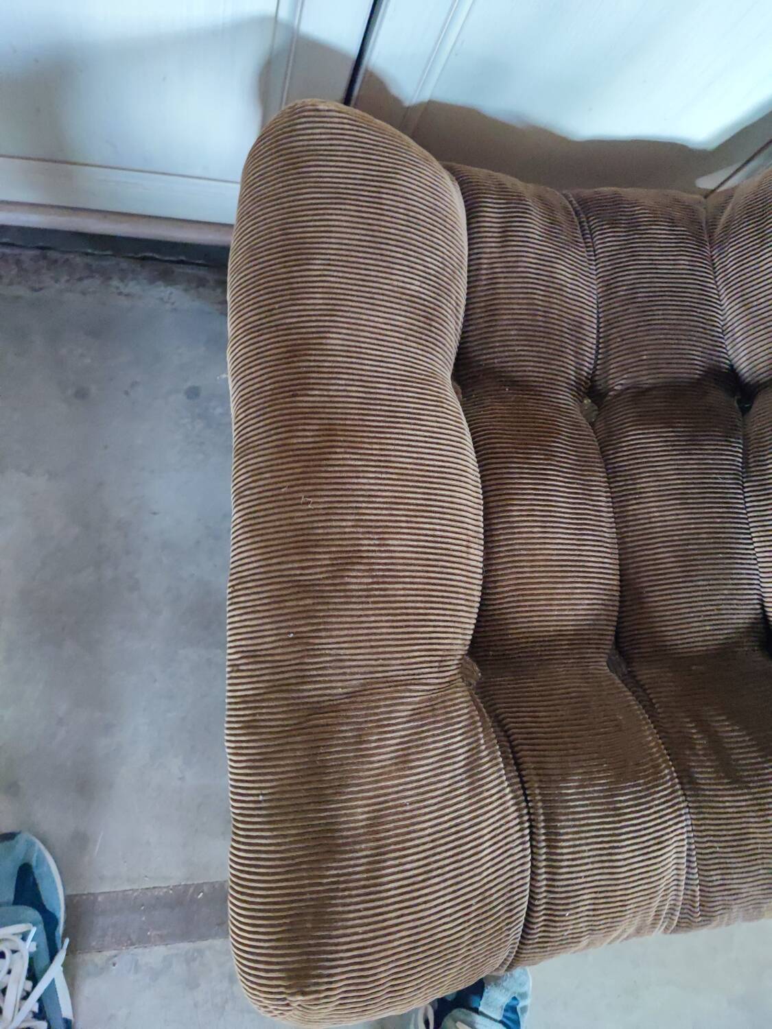Small Scandinavian pine and velvet armchair