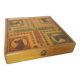 Ancien Plateau De Jeu De L’Oie Dames Petits Chevaux En Bois Vintage #A690