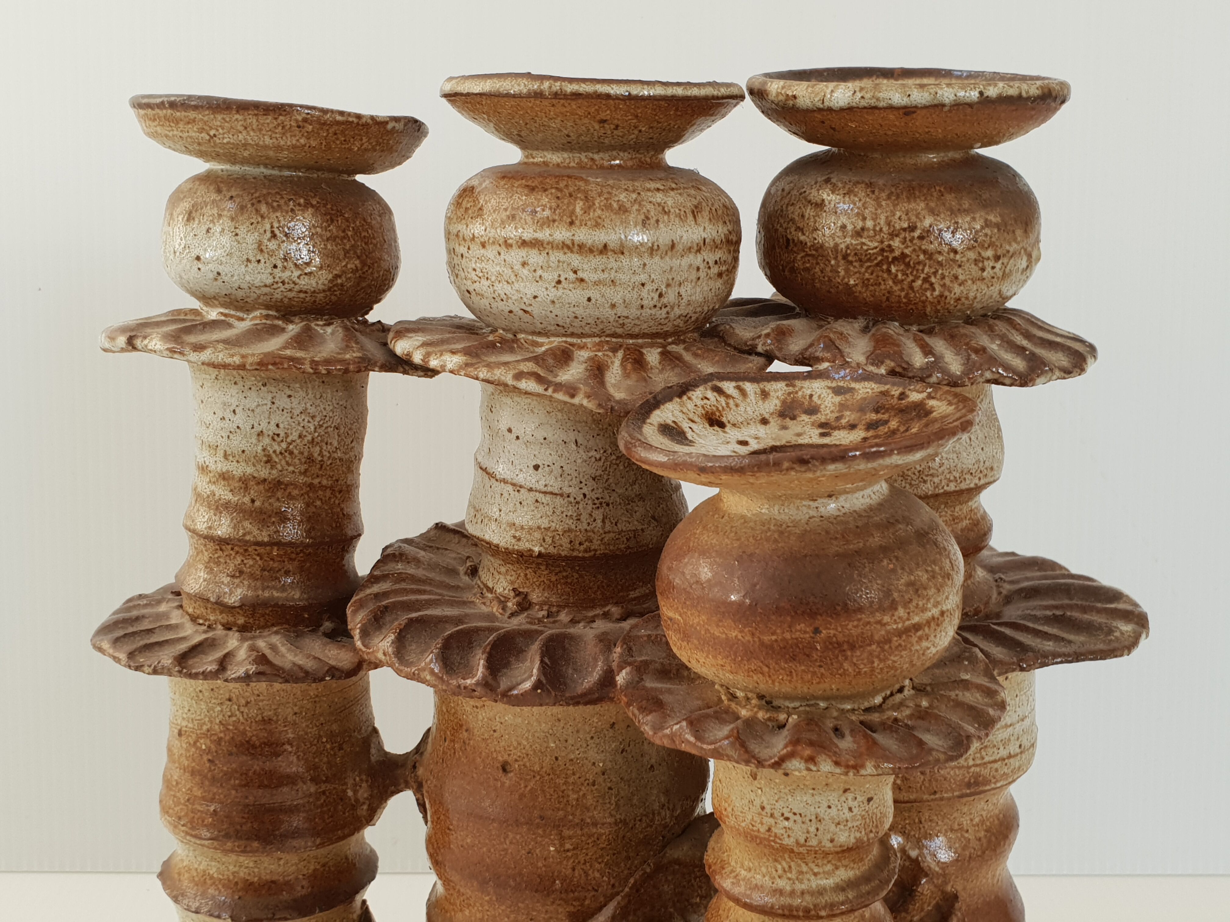 Vintage sandstone candlestick