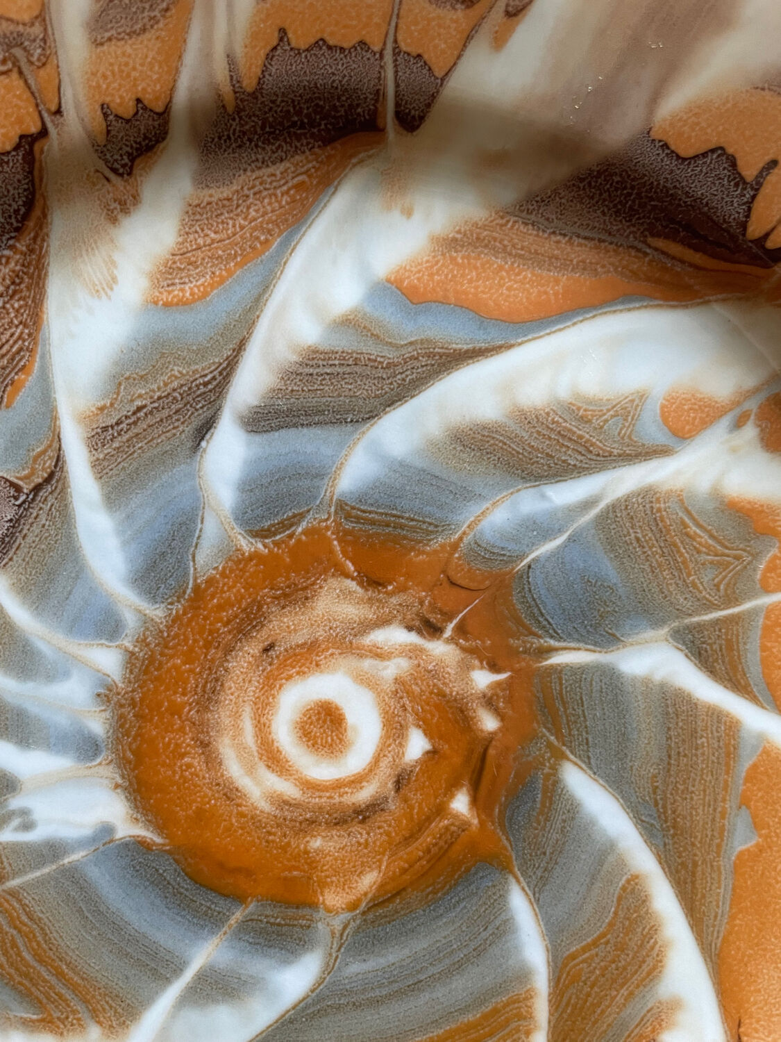 Series of 4 plates Pyroblan Sarreguemines vintage