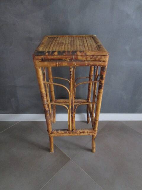 Antique bamboo stool