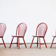 Série de 4 chaises scandinaves vintages