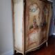 Louis XV-style curved wardrobe, Martin varnished