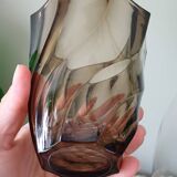 Twisted glass vase