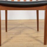 Mid-Century Teak and Leather Dining Chairs by Leslie Dandy for G-Plan, 1960