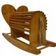 Vintage Swedish design Wooden Rocking Elephant 80's design
