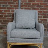 Cocooning rattan chair