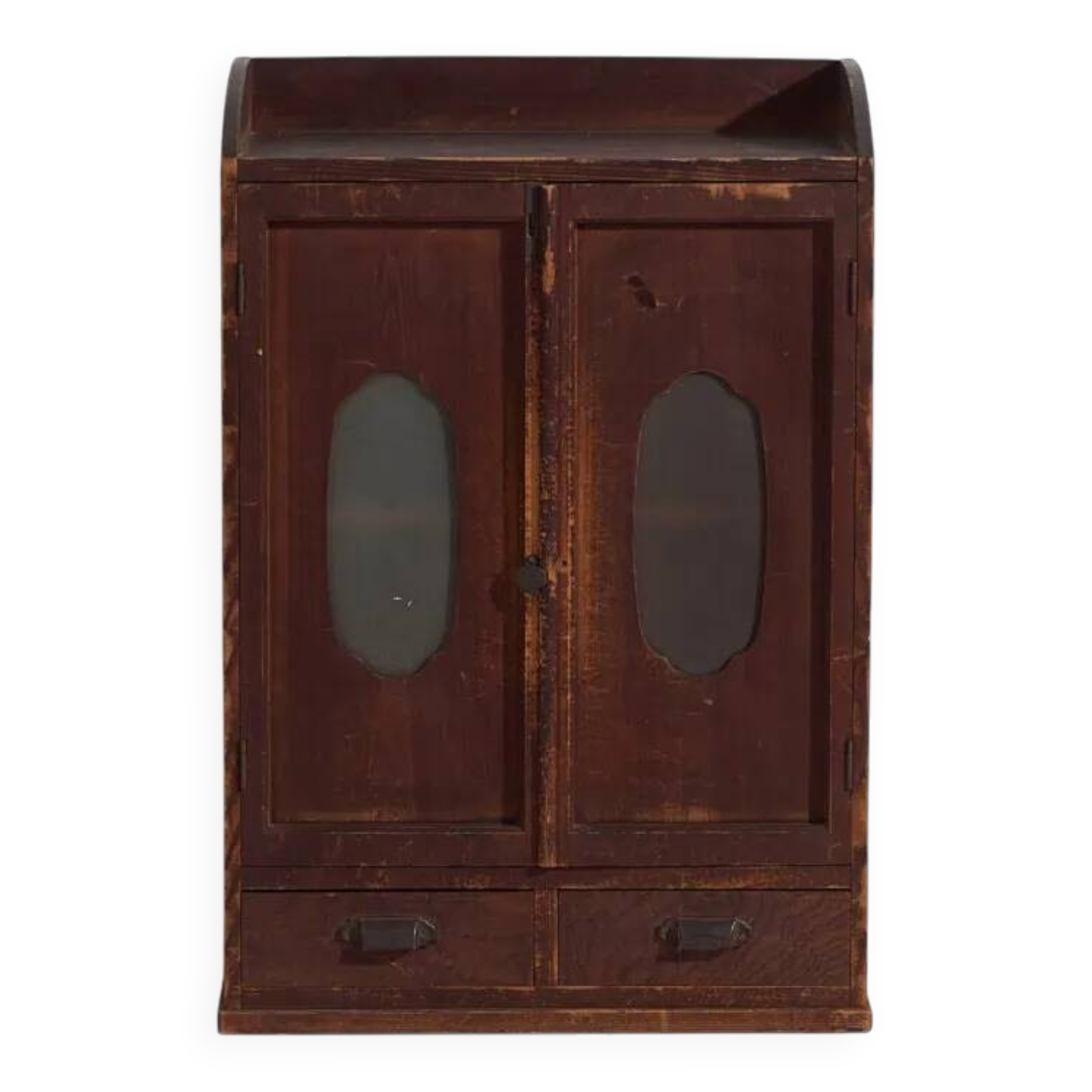 Japanese kodansu side cabinet with glass doors, early Taishō-Showa period (circa 1915-1940) #30