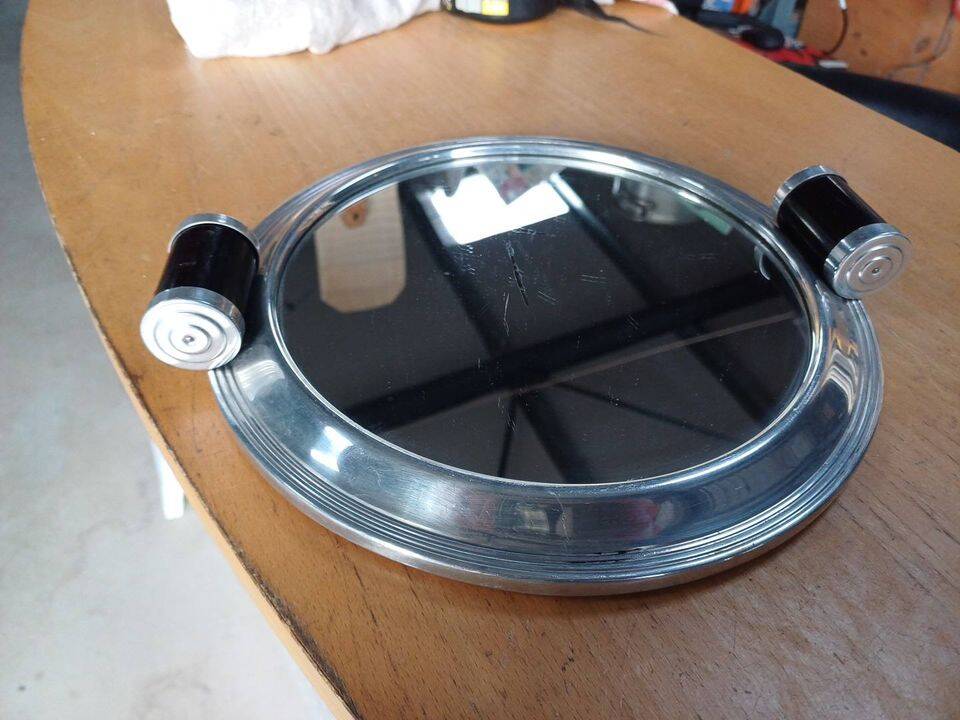 Art Deco mirrored service tray