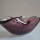 60s ashtray or empty pocket, purple Murano glass, Italy