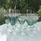 6 wine glasses and 6 crystal champagne flutes