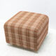 Eastern bloc upholstered pouffe, 1980´s, Czechoslovakia