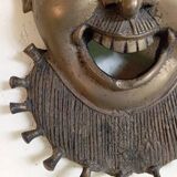 Large bronze Bamoun mask