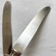 6 antique knives in silver metal and stainless blade