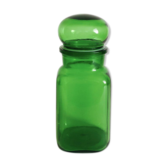 Green apothecary bottle