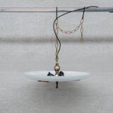Unusual Saucer Style Mid-Century Pendant Light (2 available)