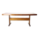 Long Height Adjustable Coffee/Dining Table In Mahogany, Czechoslovakia 1970s