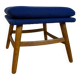 Danish mid-century modern pouf/footstool with cushion – 1960