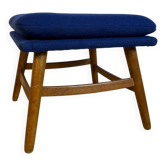Danish mid-century modern pouf/footstool with cushion – 1960
