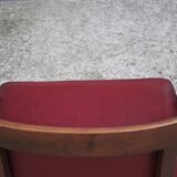 Wooden office chairs, 1950s, set of 2