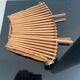 Basket in rattan and bamboo 60s