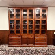 Classic English Mahogany Library Cabinet
