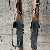 Old wooden skis