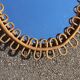 Italian design rattan mirror by Franco Albini