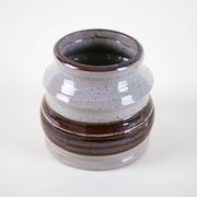 Grey ceramic vase, Danish design, 1960s, made in Denmark