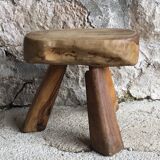 Brutalist tripod farm stool - mid-twentieth century