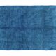 Moroccan blue rug with orange, black, gray, brown square 250cmx150cm