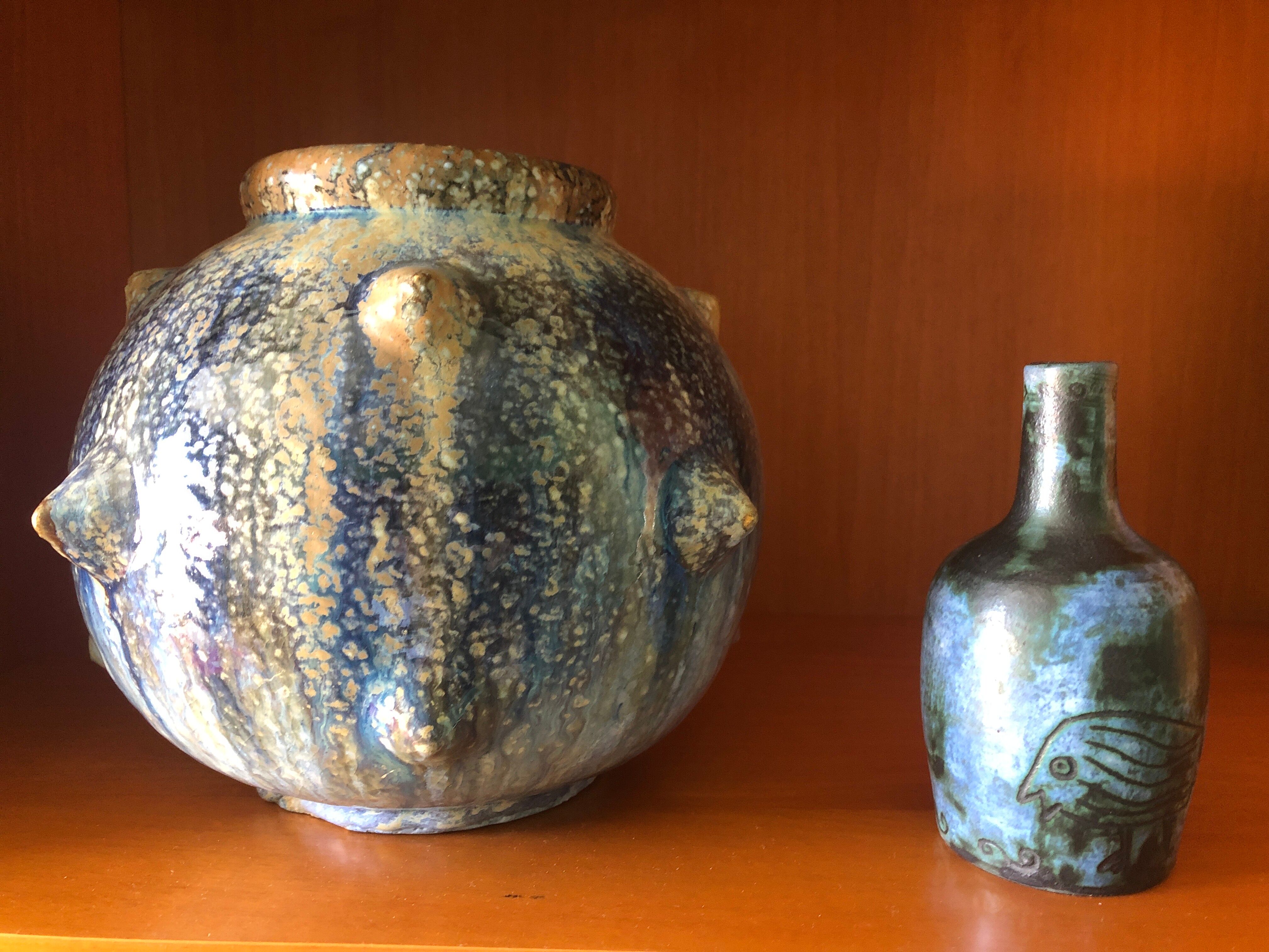 Ceramic vase signed Jacques Blin around 1950