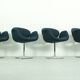 Set of 4 Swivel Little Tulip Dining Chairs by Pierre Paulin for Artifort, 1