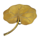 Applique en laiton doré feuille nénuphars design 60