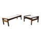 Belgian coffee table set in wenge by Beaufort, 1960s