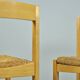 Vintage dutch design oak dining chairs, 1960s