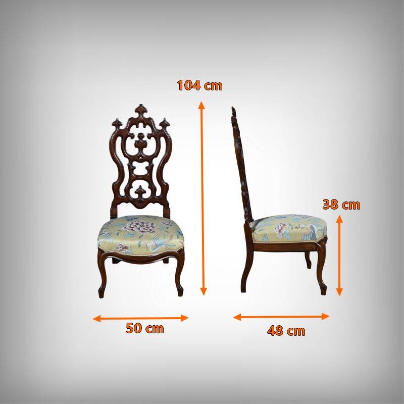 Nursing Chair in Mahogany, Napoleon III period – second half of the 19th century