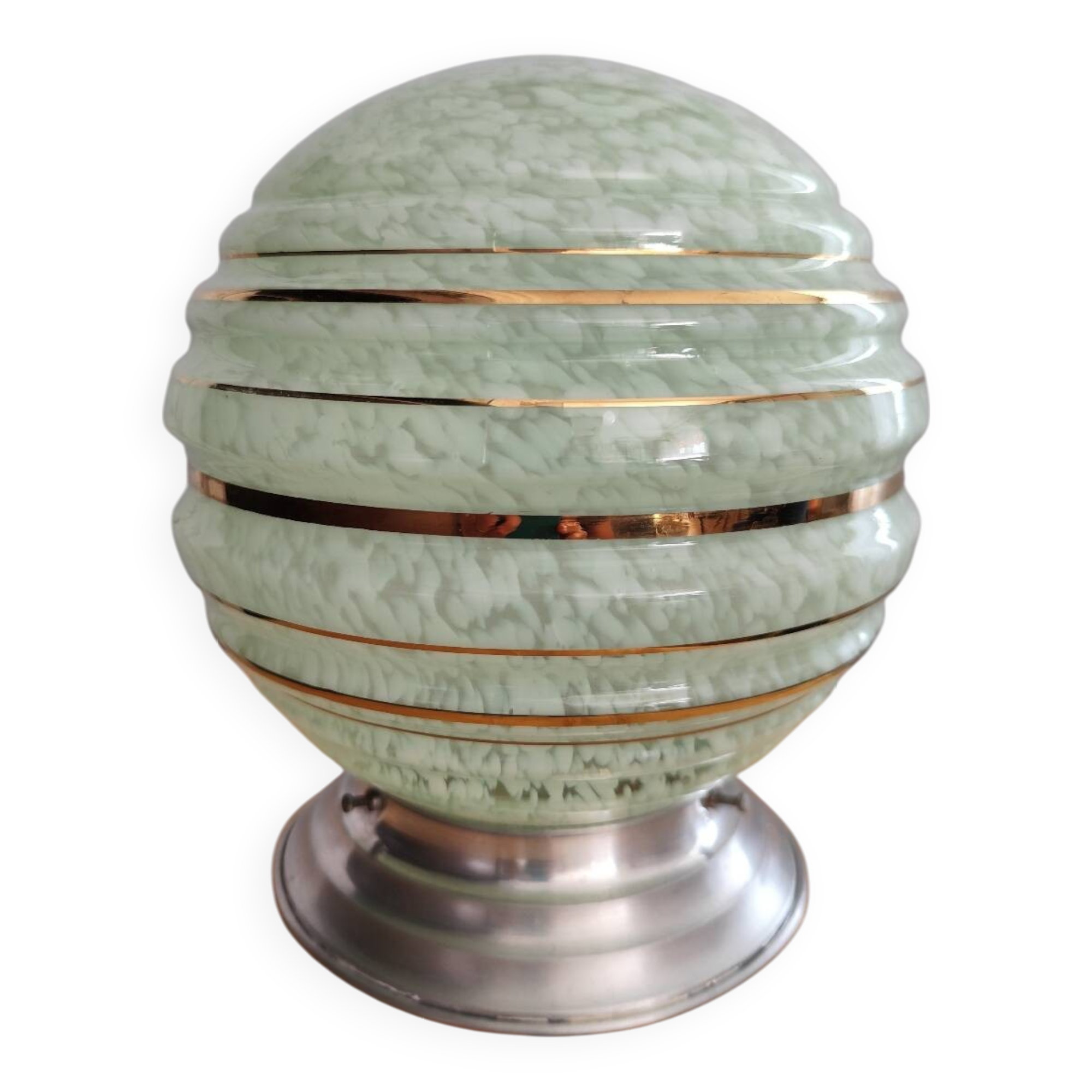 Opaline ball light fixtures
