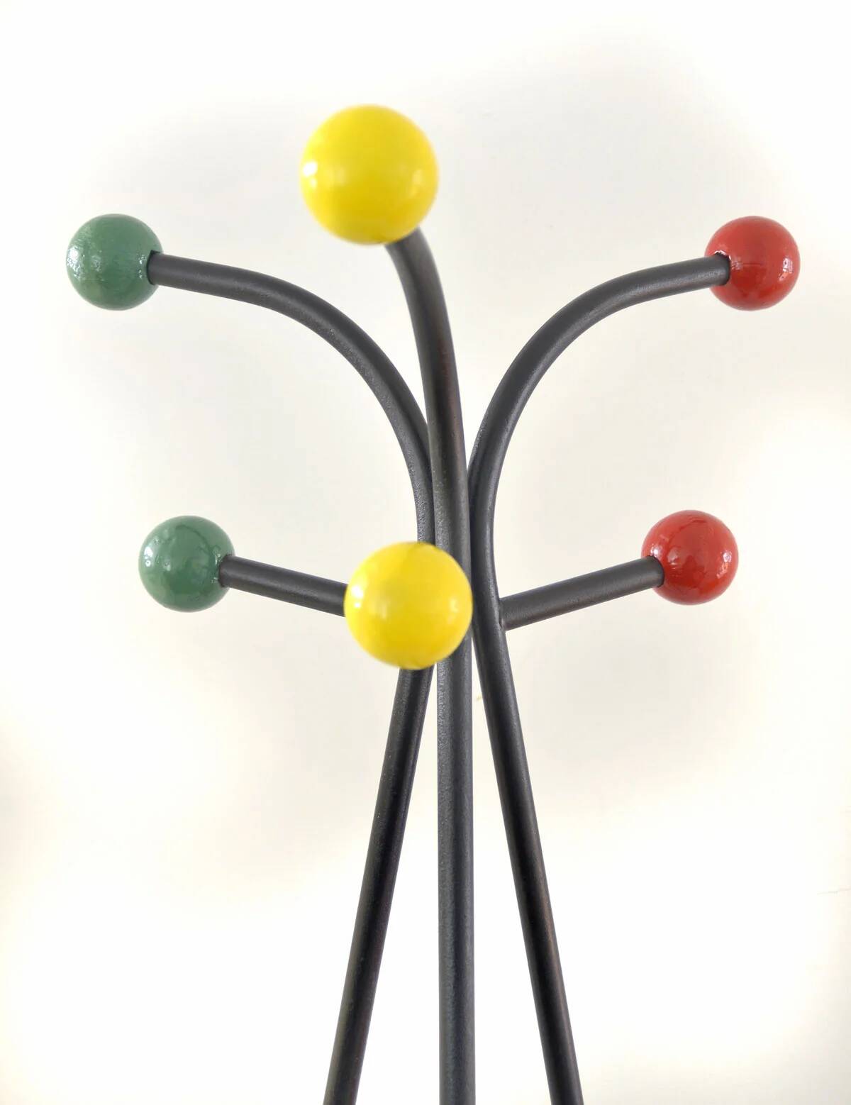 Large free standing colourful fifties coat rack by Roger Feraud