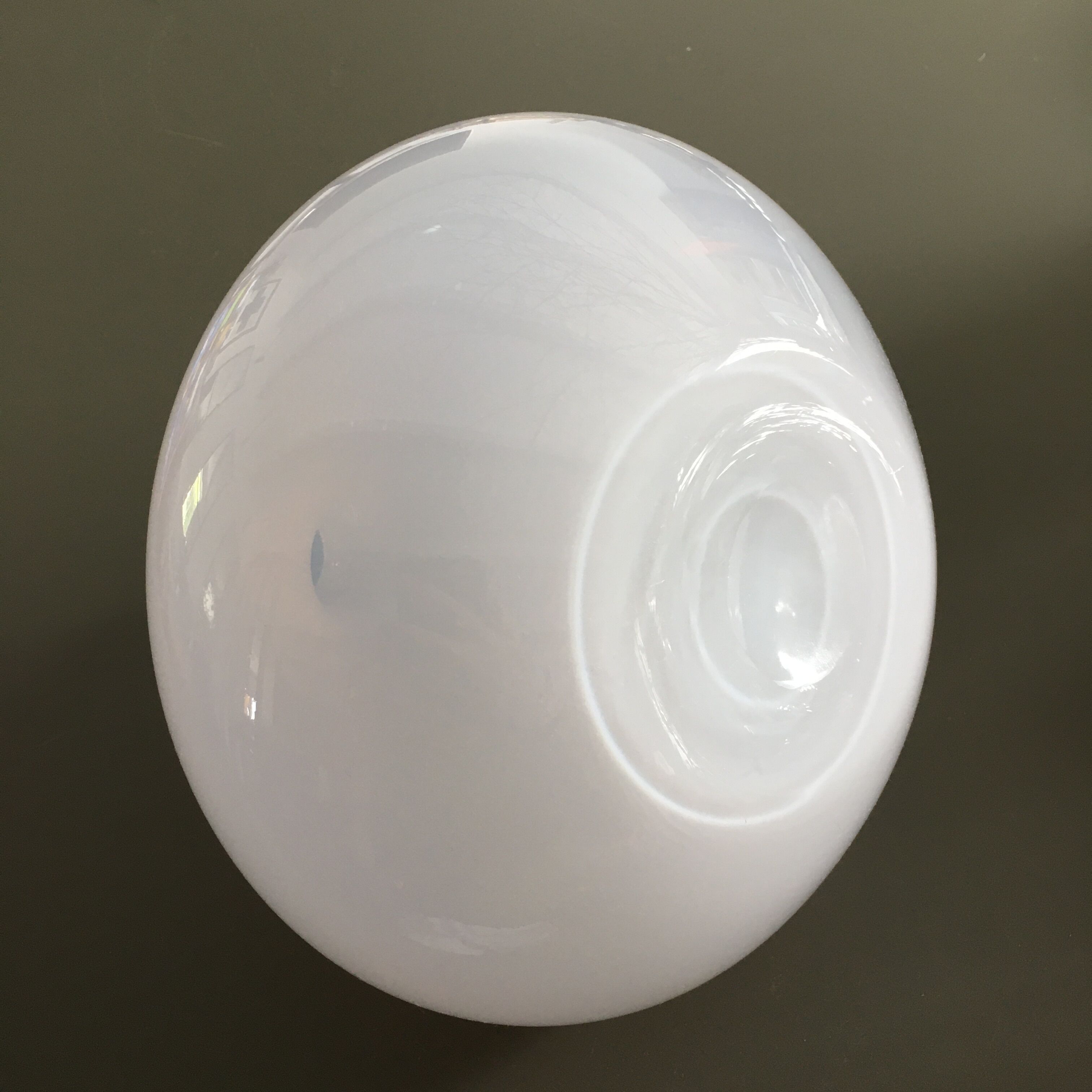Vase drop pink opaline