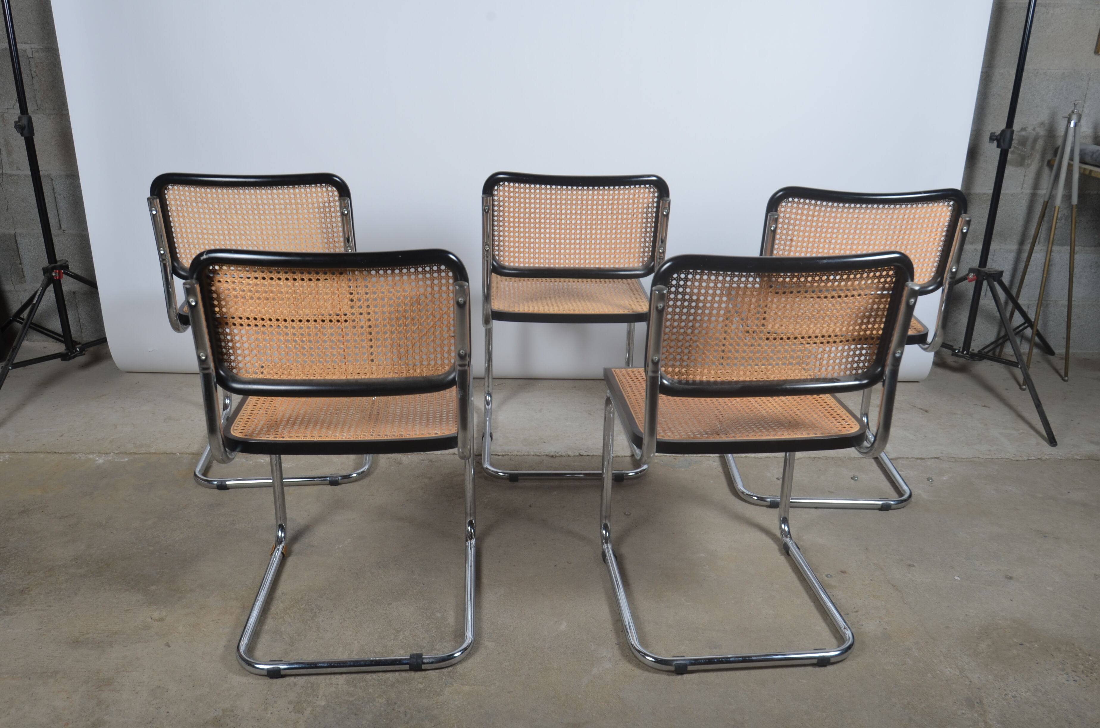 Chairs Cesca B32 by Marcel Breuer