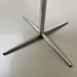 60s marble table with chrome cross base