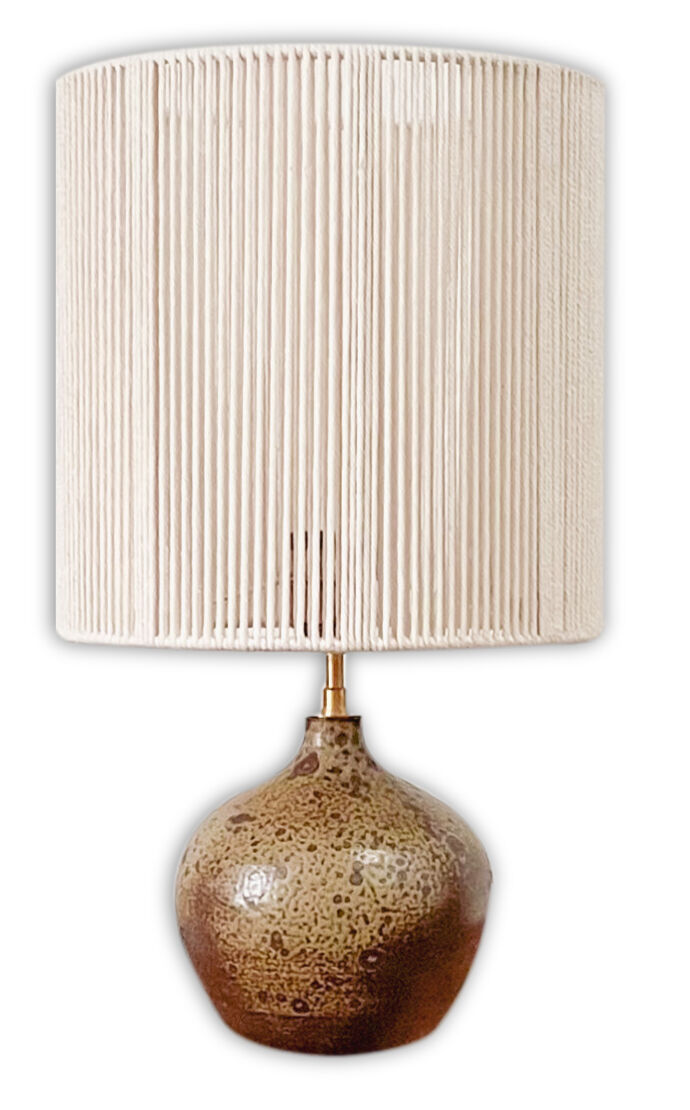 Lamp Sandstone and cotton rope