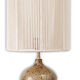 Lampe grès et corde de coton