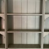 Painted wooden wall shelf