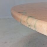 Round Italian Marble Coffee or Side Table, 1980's