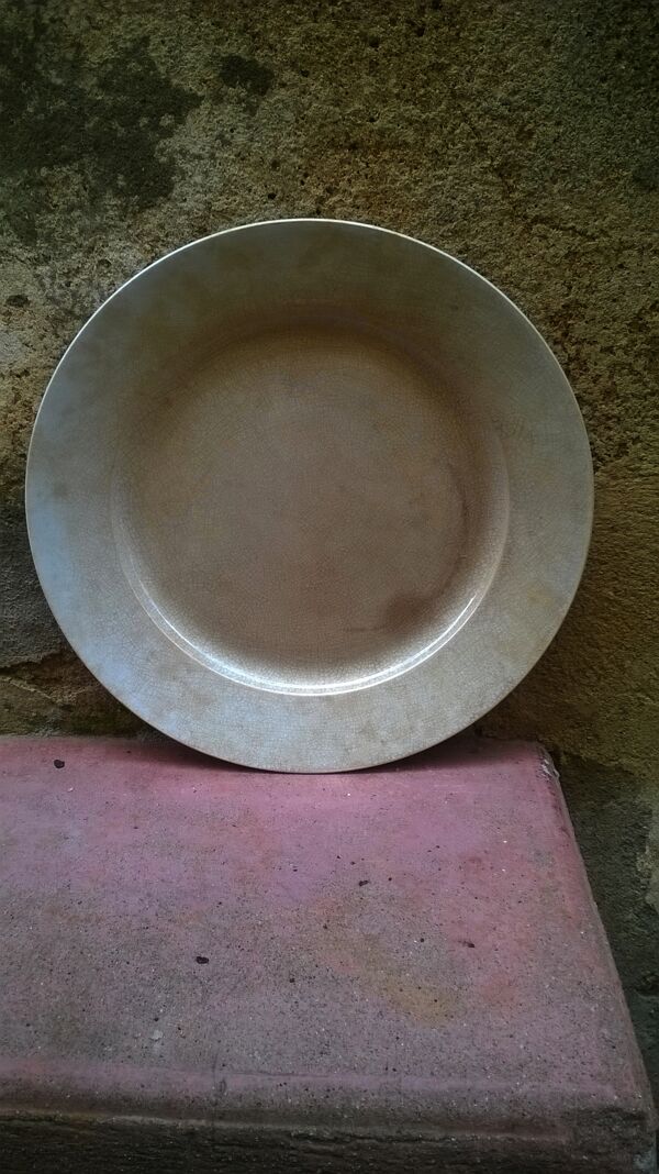Plat en faïence  ancienne de Gien
