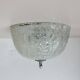 Vintage frosted ice glass ceiling lamp , 1970s